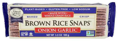 Edward & Sons Ricesnap Onion Garlic
