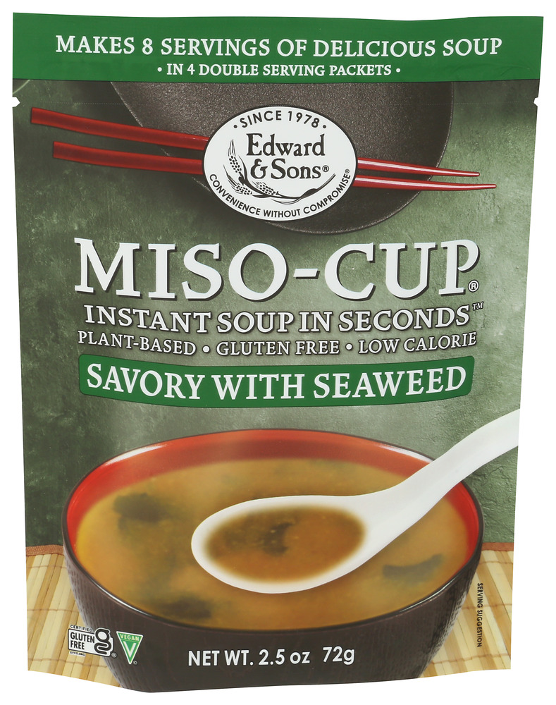 Edward & Sons Miso Cup Mix Inst Seawd 4 pk