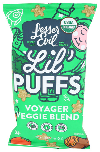 LesserEvil Lil Puffs Vegetable
