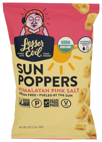 LesserEvil Poppers Sun Himalayan Sea Salt