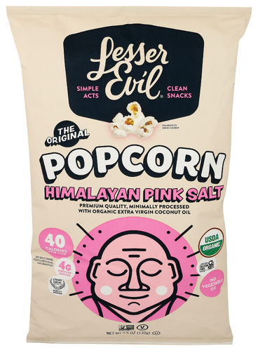 LesserEvil Popcorn Hymly Pink Organic, 4.6 oz