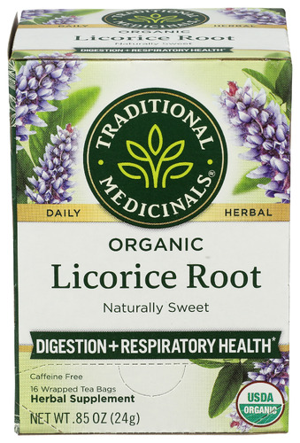 Traditional Medicinals Tea Licorice Root Herbal Organic, 16 bags