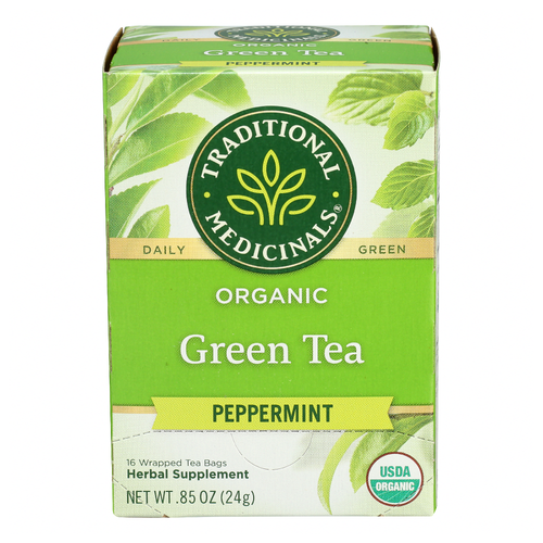 Traditional Medicinals Tea Green Peppermint Organic