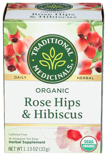 Traditional Medicinals Tea Rose Hps Hbscs Organic