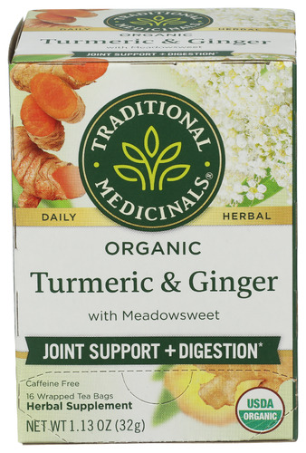 Traditional Medicinals Tea Trmrc Mdwswt Ginger Organic
