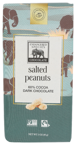 Endangered Species Chocolate Chocolate Dark W Pnuts
