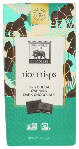Endangered Species Chocolate Bar Oat Milk Dark Chocolate Rc Cr