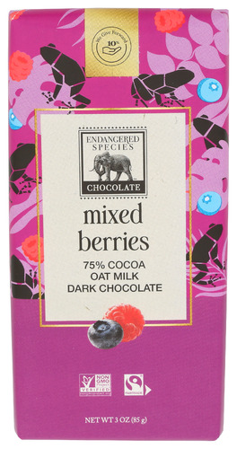 Endangered Species Chocolate Chocolate Oat Milk Dark Mxd Berry