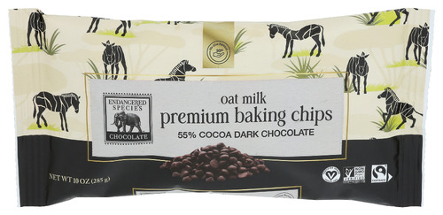 Endangered Species Chocolate Baking Chips Oat Milk Chocolate