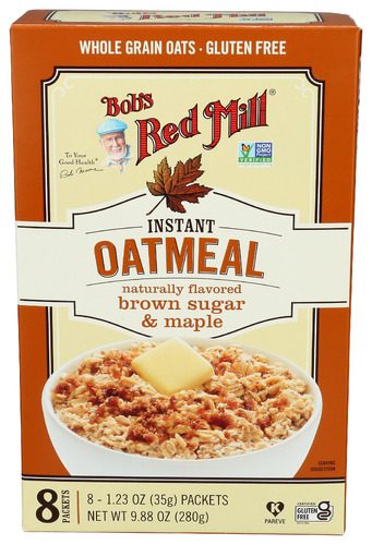 Bob's Red Mill Oatmeal Brn Sugar Mpl 8pkt, 9.87 oz