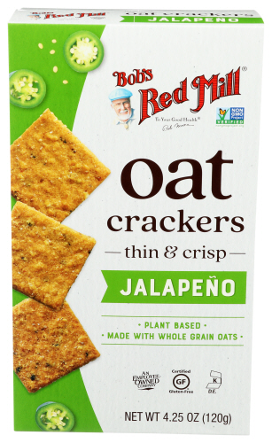 Bob's Red Mill Crackers Oat Jalepeno