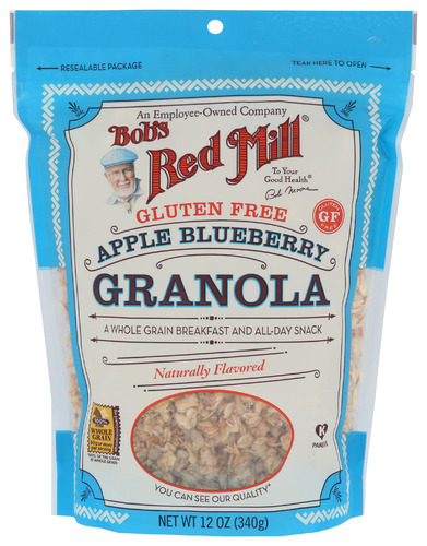 Bob's Red Mill Granola Gluten Free Apple Blueberry, 12 oz