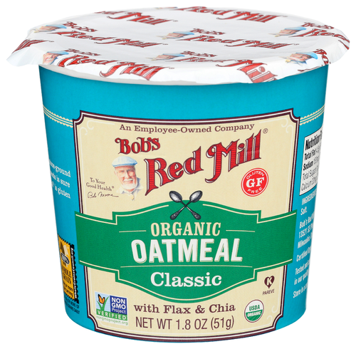 Bob's Red Mill Oatmeal Cup Organic Classic, 1.8 oz