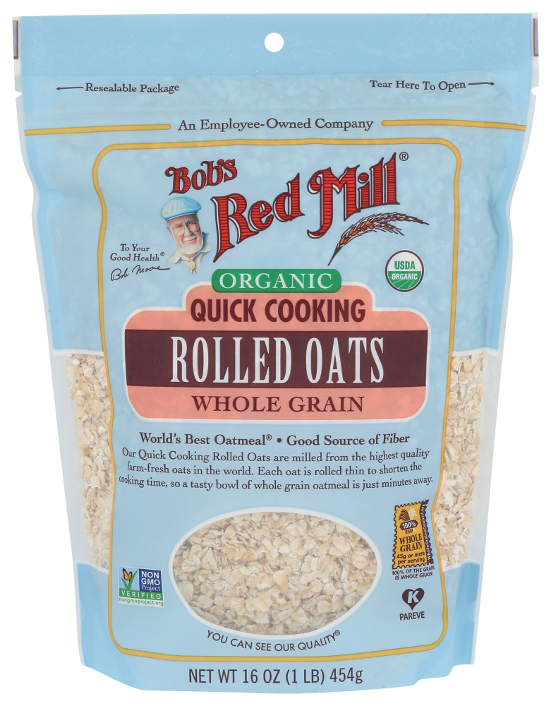 Bob's Red Mill Oats Rolled Qck Cook Organic