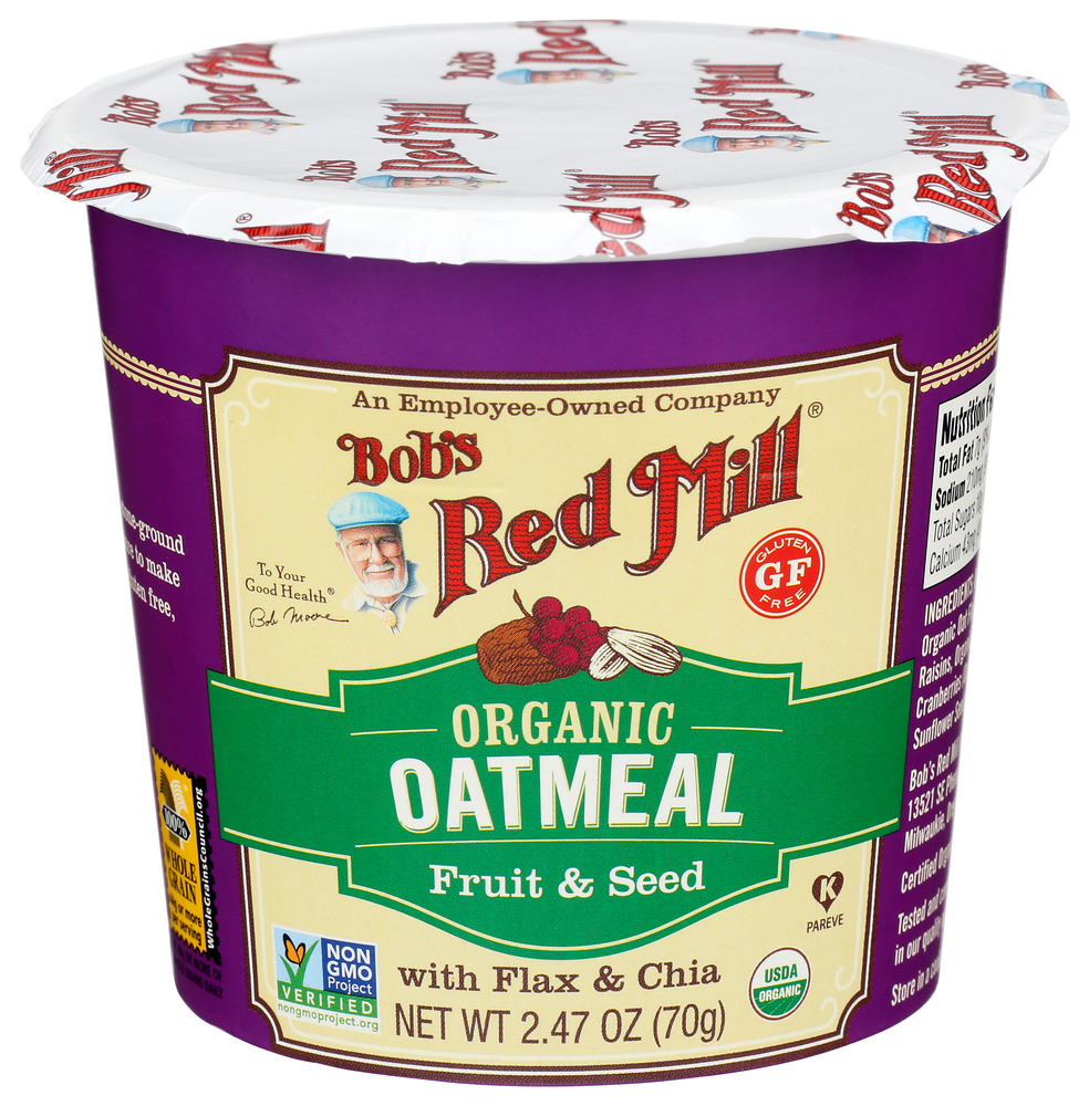 Bob's Red Mill Oatmeal Cup Organic Frt & See