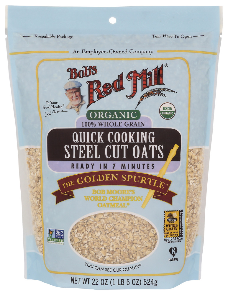 Bob's Red Mill Oats Steel Ct Qck Ck Organic