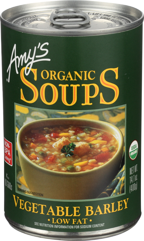 Amy's Kitchen Soup Vgtble Barley Organic, 14.1 oz