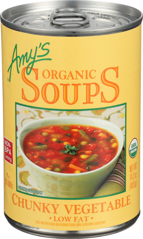 Amy's Kitchen Soup Vegetable Chunky Gluten Free Organic
