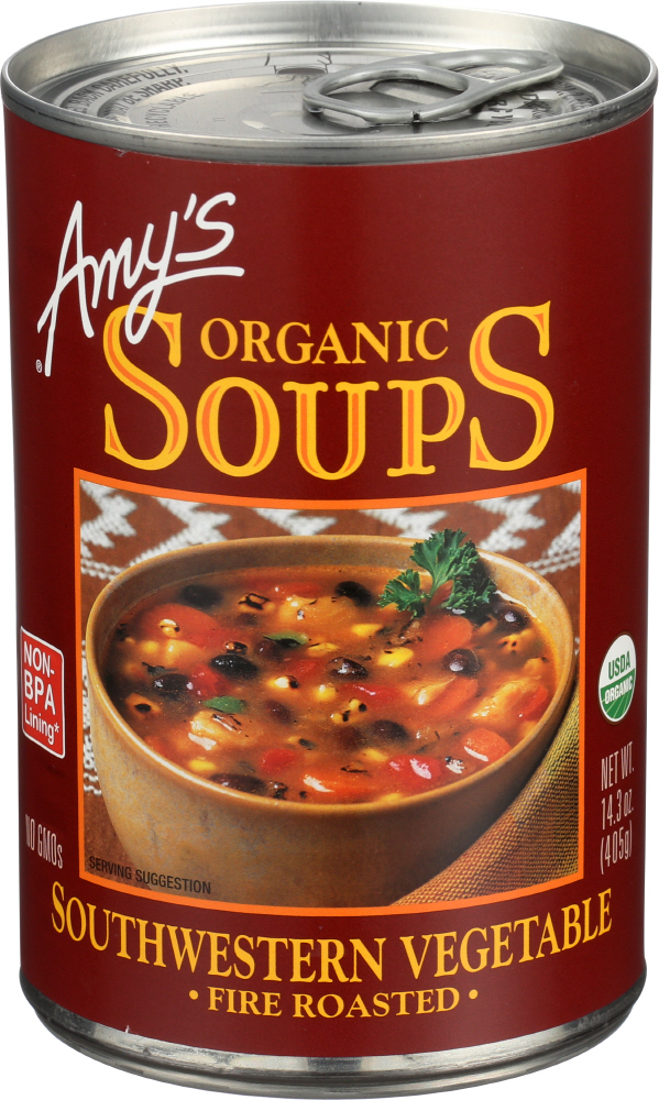 Amy's Kitchen Soup Vegetable Roasted Sthwstn Gluten Free