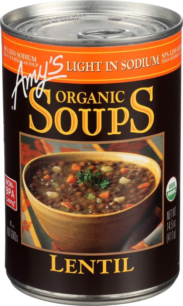 Amy's Kitchen Soup Lentil Gluten Free Low Sodium