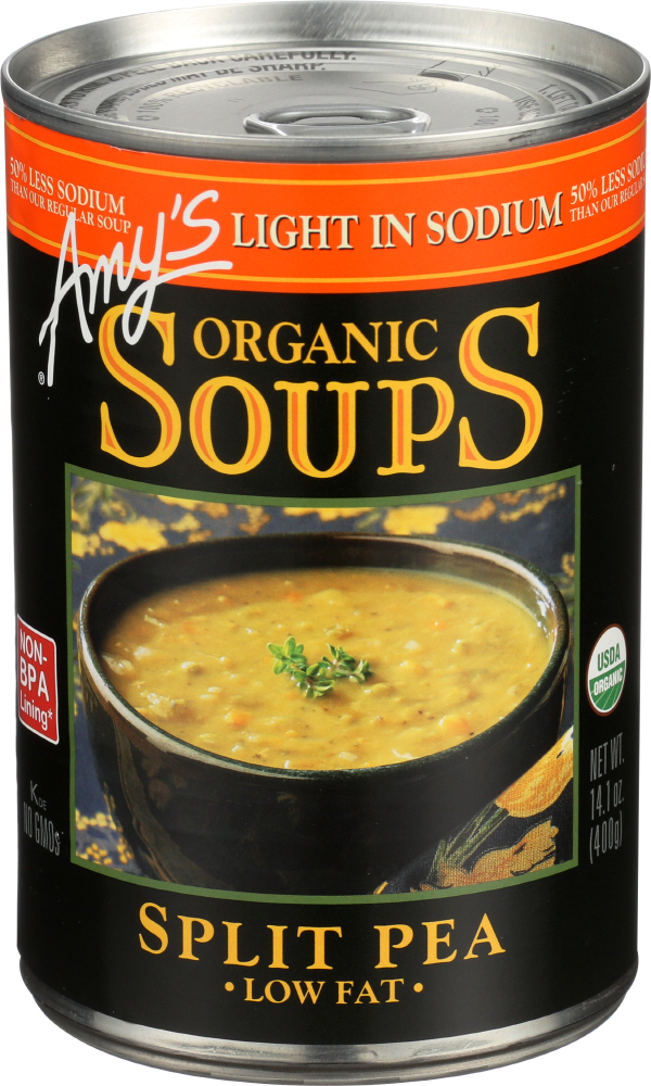Amy's Kitchen Soup Split Pea Gluten Free Low Sodium