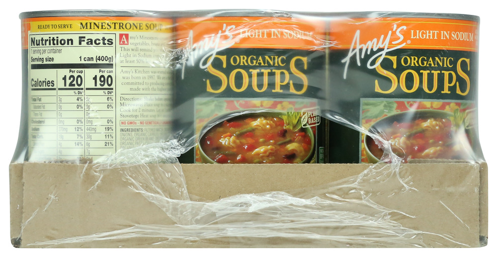 Amy's Kitchen Soup Minestrone Low Sodium