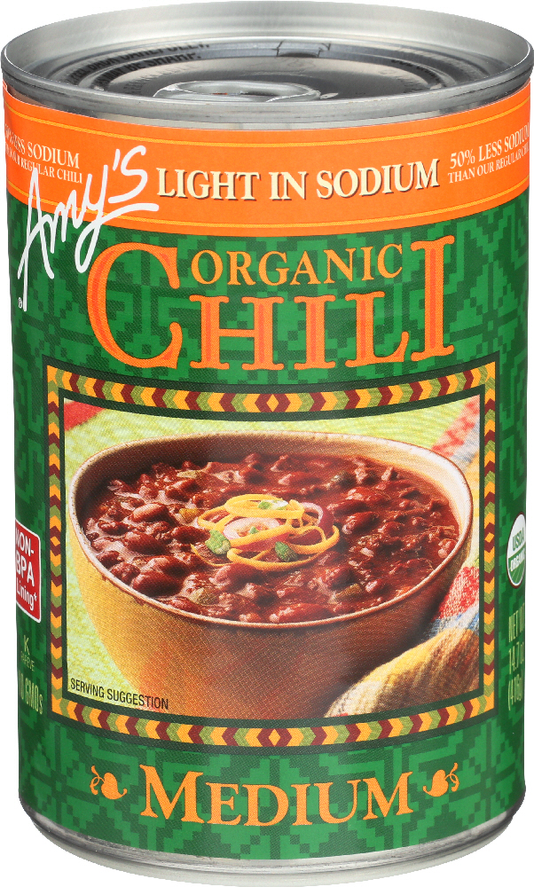 Amy's Kitchen Chili Lte Sdm Medium Gluten Free