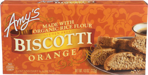 Amy's Kitchen Biscotti Gluten Free Orange