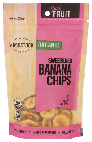 Woodstock Foods Chips Banana Swtnd Organic