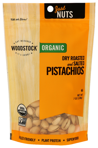 Woodstock Foods Pistachios Roasted Salted Organic