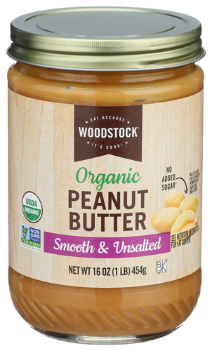 Woodstock Foods Peanut Butter Smthunslt Organic