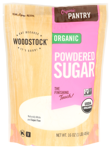 Woodstock Foods Sugar Powdered Organic, 16 oz