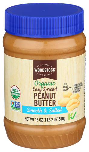 Woodstock Foods Peanut Butter Esprd Smth Salted Organic