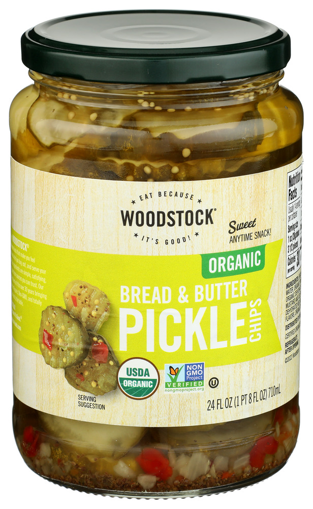 Woodstock Foods Pickles Sweet Brd & Butter Organic