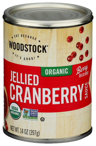 Woodstock Foods Sauce Jellied Crnbry Organic, 14 oz