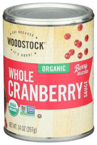 Woodstock Foods Sauce Whole Berry Crnbry Organic, 14 oz