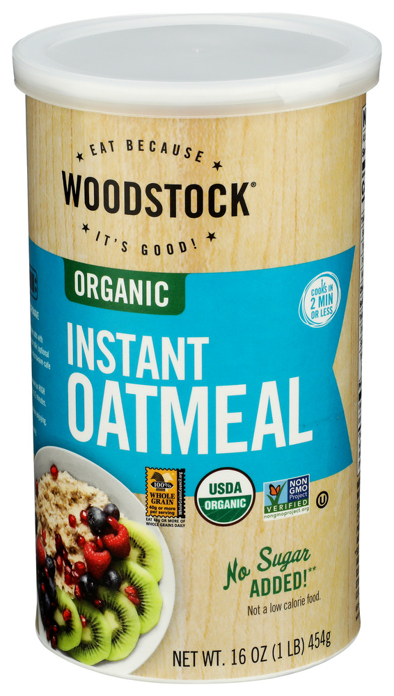 Woodstock Foods Oatmeal Instant Organic, 16 oz
