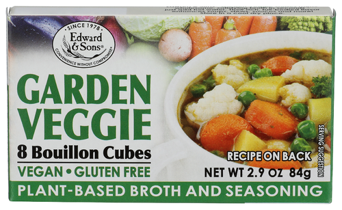 Edward & Sons Bouillon Cube Gluten Free Grdn Veggi