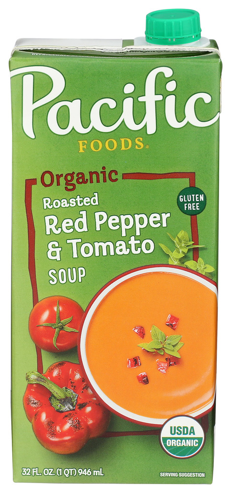 Pacific Foods Soup Creamy Roasted Pepper Tamari Organic Gluten Free