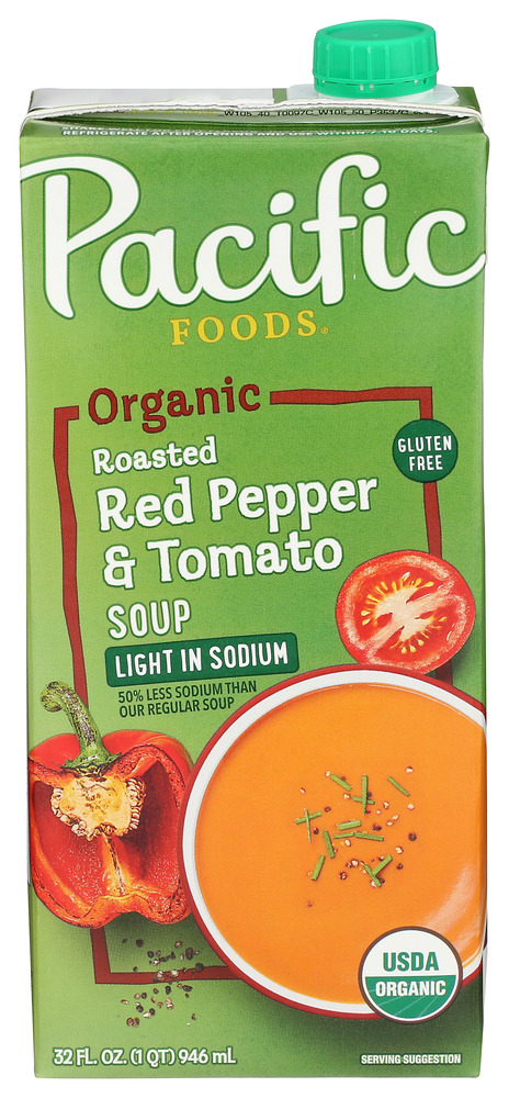 Pacific Foods Soup Lsodium Roasted Pepper Tamari Organic