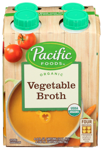 Pacific Foods Broth Vegtbl Organic 4 pk Gluten Free