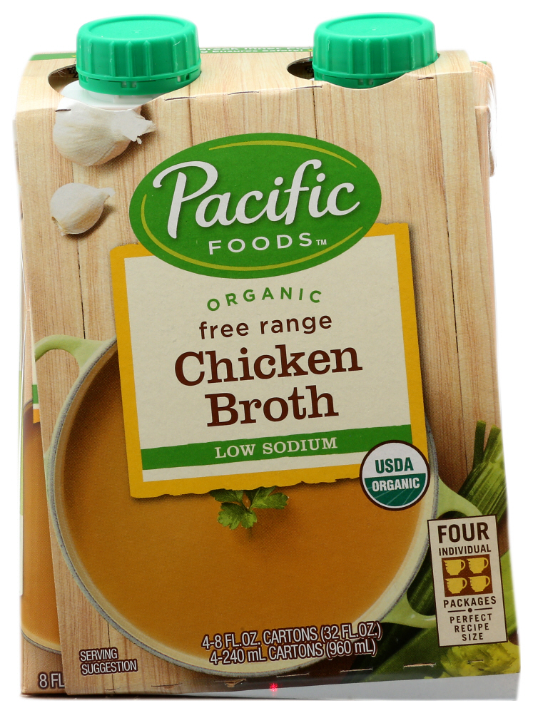 Pacific Foods Broth Chicken 4 pk Low Sodium Organic