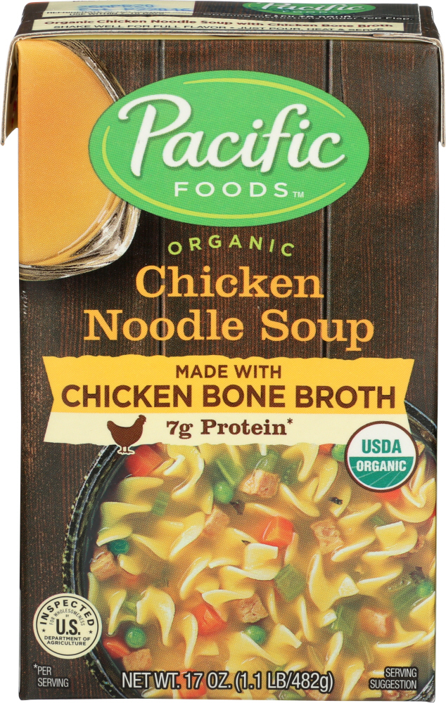 Pacific Foods Soup Chicken Ndl Bone Br Organic