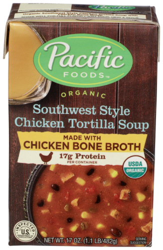 Pacific Foods Soup Chicken Trtla Bne Broth, 17 oz