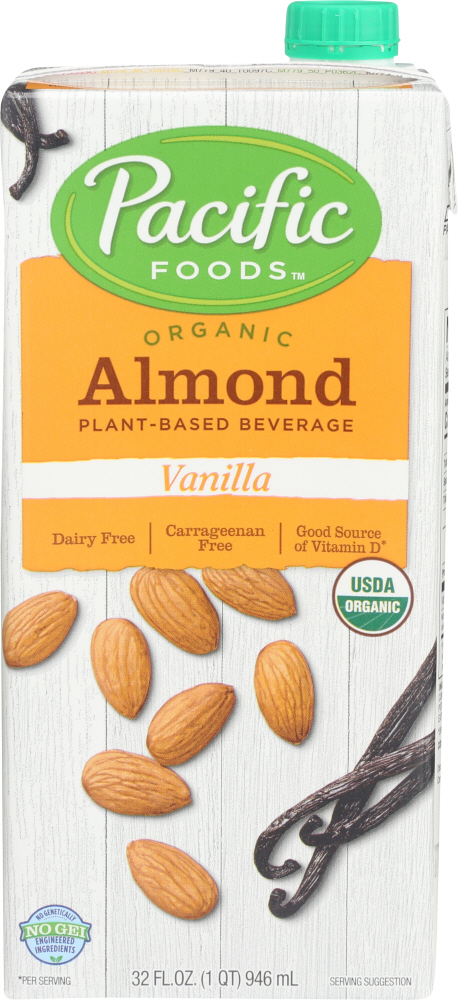 Pacific Foods Beverage Almond Vanilla Gluten Free Organic