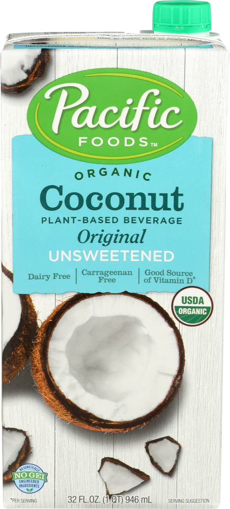 Pacific Foods Coconut Unsweetened Original Organic, 32 oz