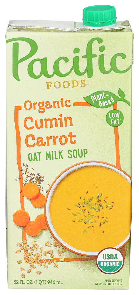 Pacific Foods Soup Oat Milk Cmn Crrt Organic, 32 fl oz