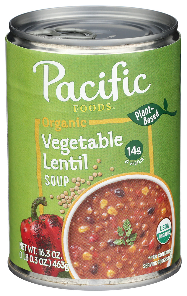 Pacific Foods Soup Vegetable Lentil