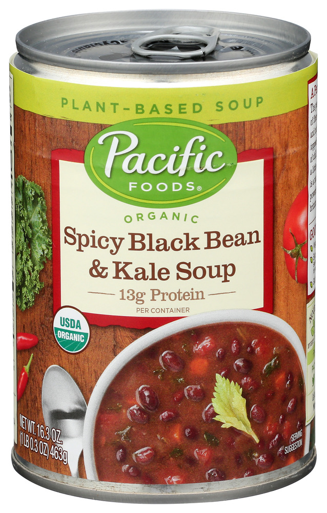 Pacific Foods Soup Spicy Black Bean N Kale