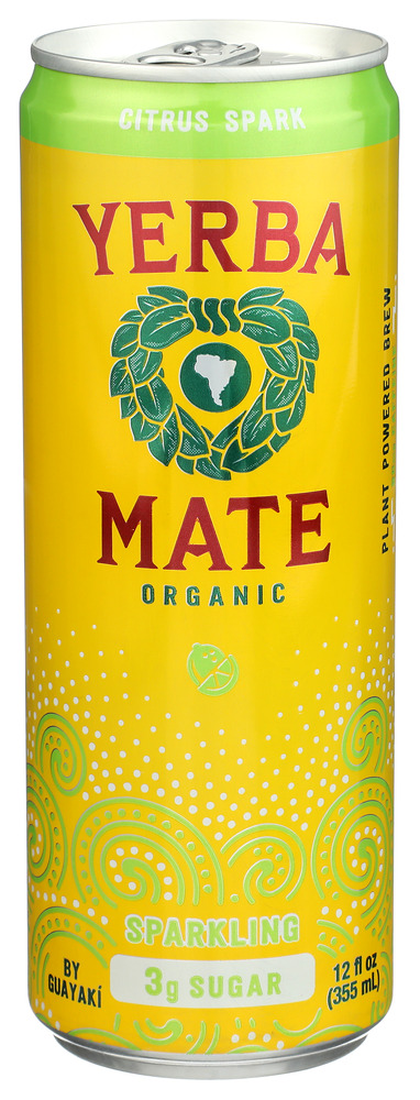 Guayaki Yerba Mate Yerba Mate Sparkling Lima Limon Organic